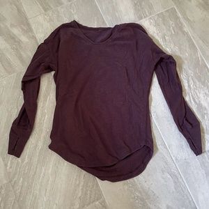 Burgundy Red Lululemon Shirt